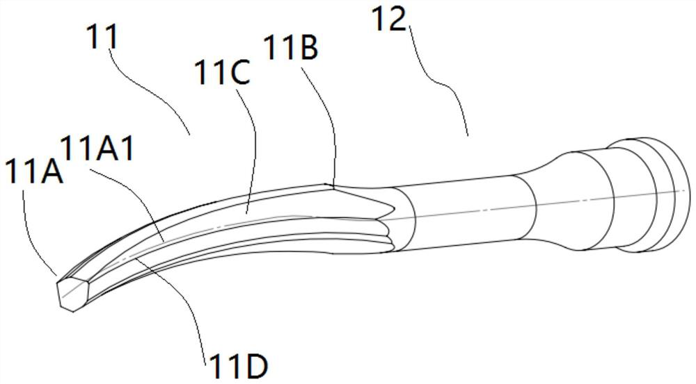 Tool bit device with energy gathering characteristic and ultrasonic surgical instrument