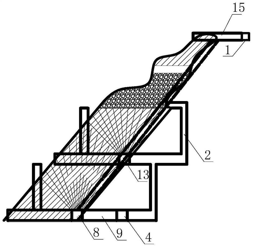 Combined hole sublevel open-stope subsequent filling mining method