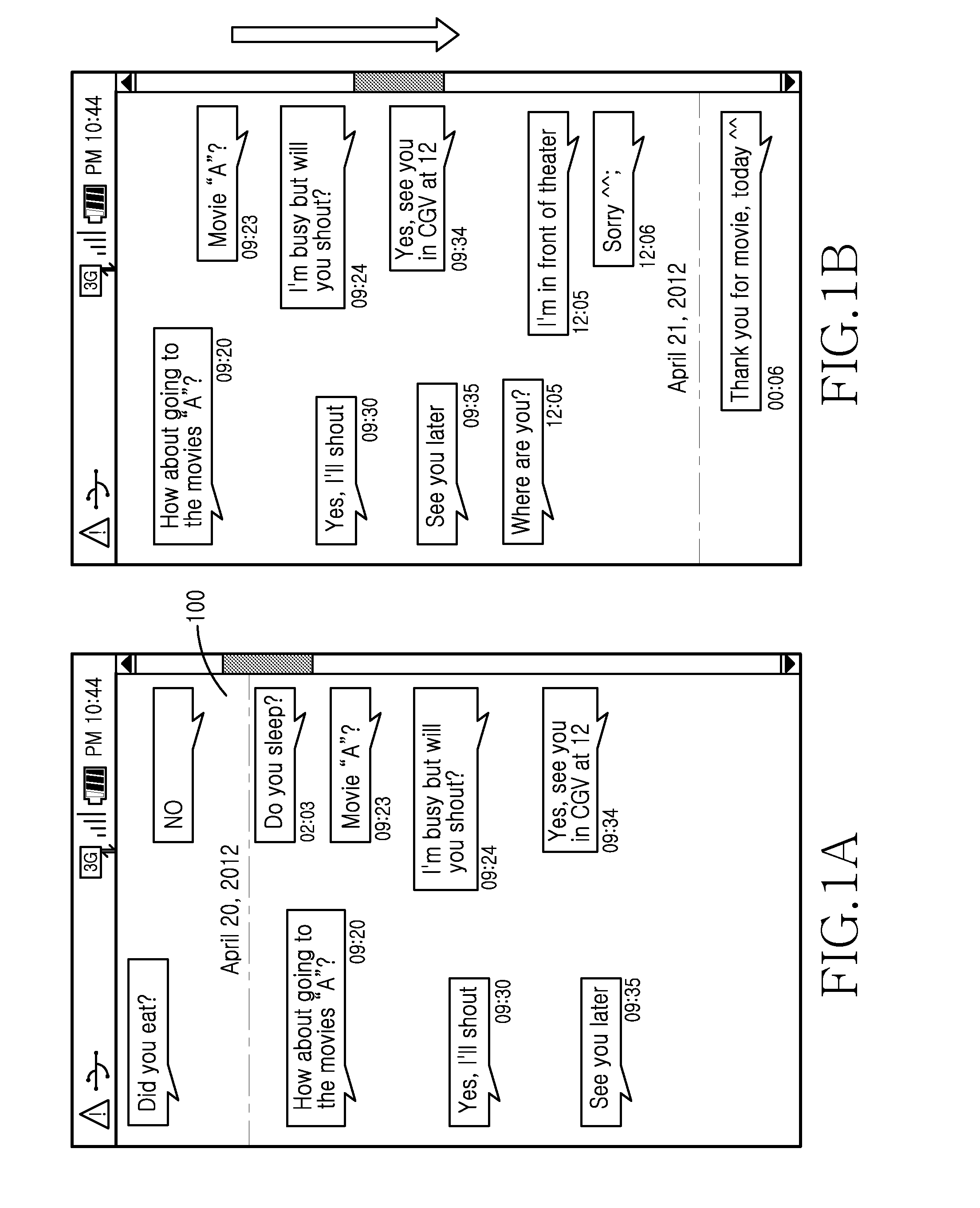 Method and apparatus for managing message, and method and apparatus for transmitting message in electronic device