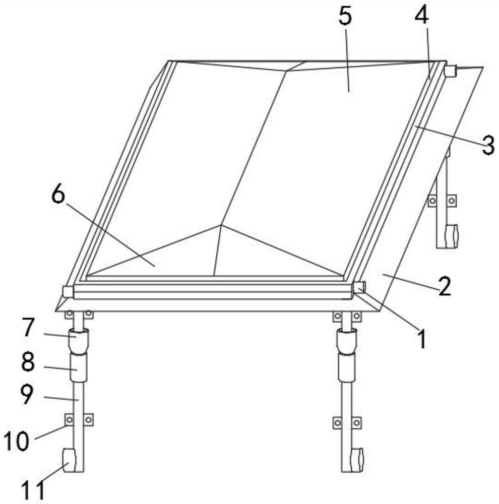 Drainage structure on the roof of a steel structure house and its construction method