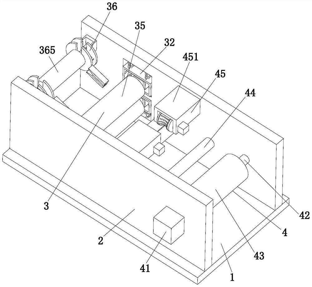 Flattening treatment device for copper foil production