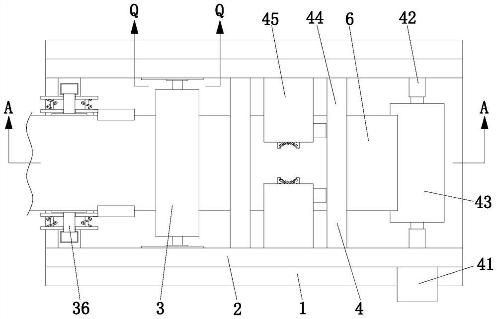 Flattening treatment device for copper foil production