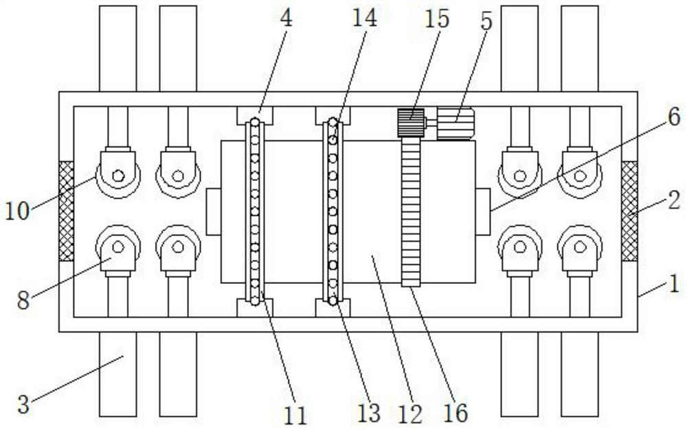 Surface derusting and polishing device for metal bar machining