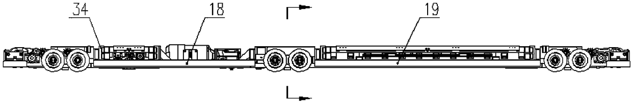 Transporting trolley of three-dimensional parking garage