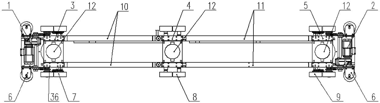 Transporting trolley of three-dimensional parking garage