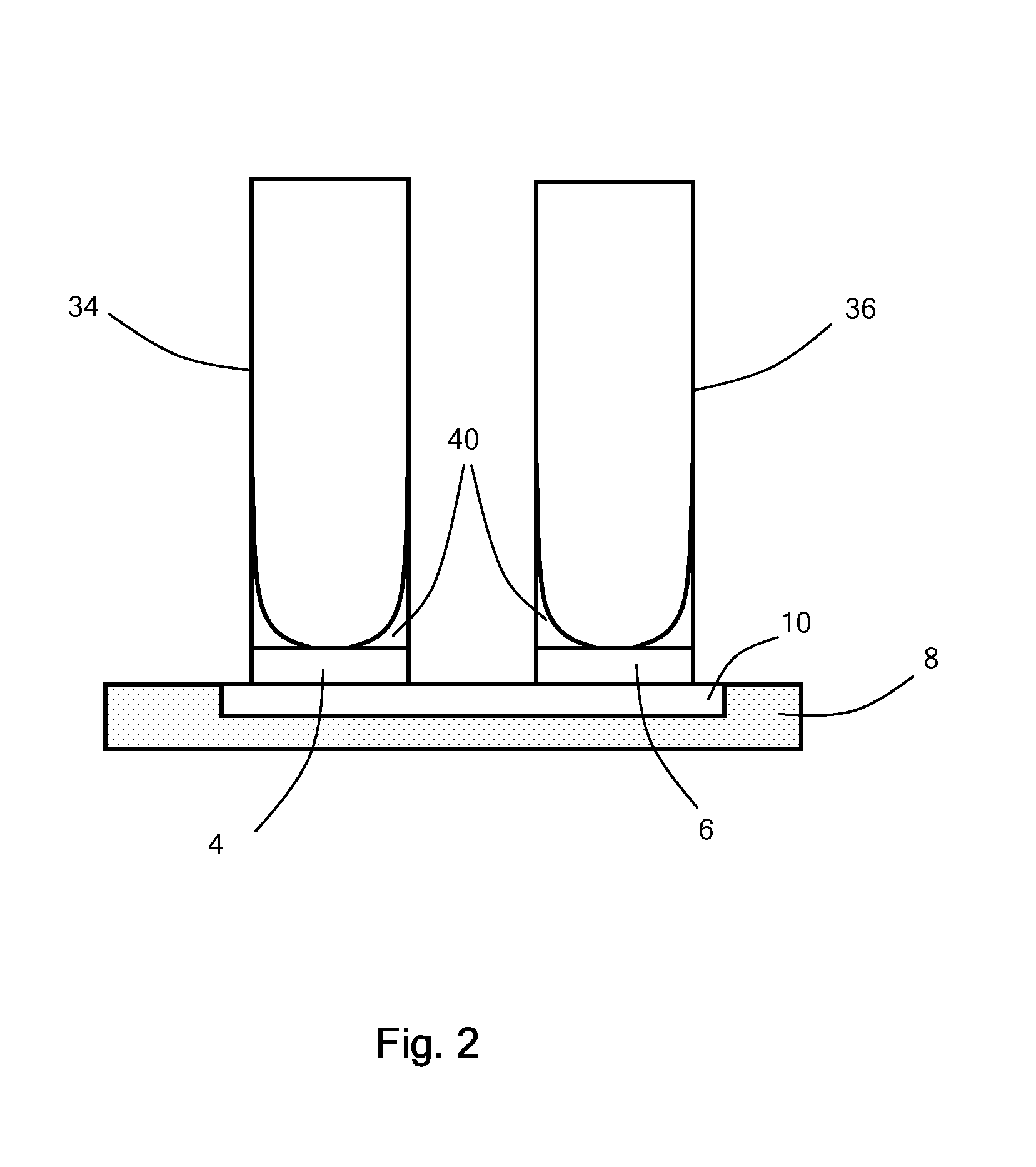 Gas sensor with radiation guide