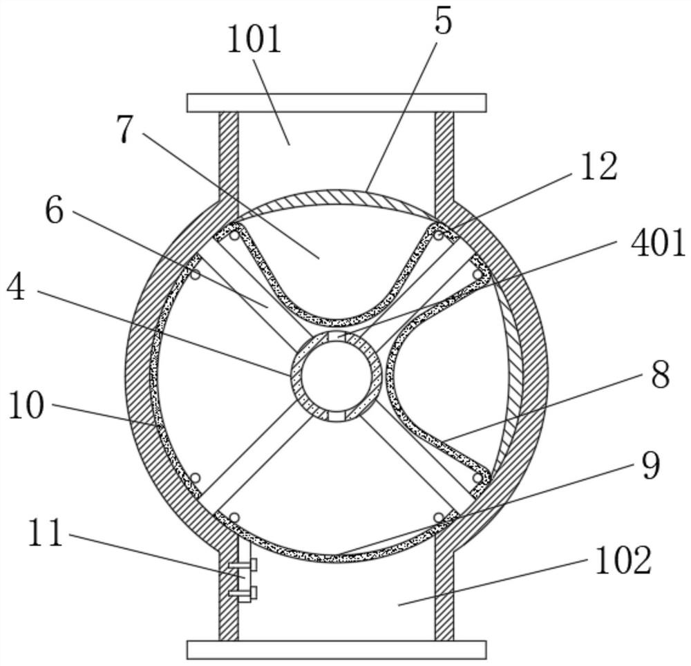 A star unloader with clean discharge