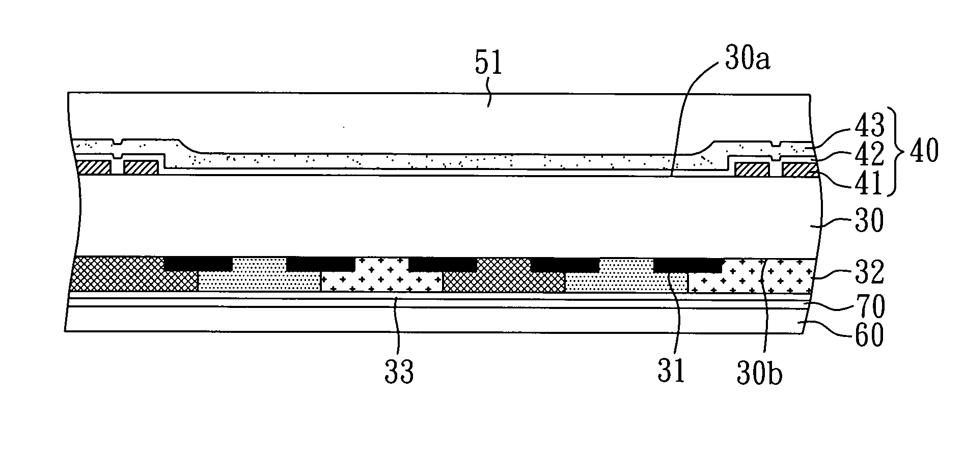 Touch-sensing display device and method for manufacturing the same