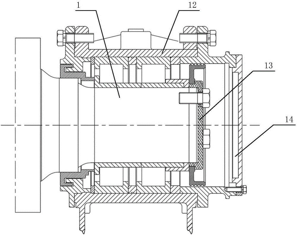 Locomotive axle end permanent magnet synchronous generator