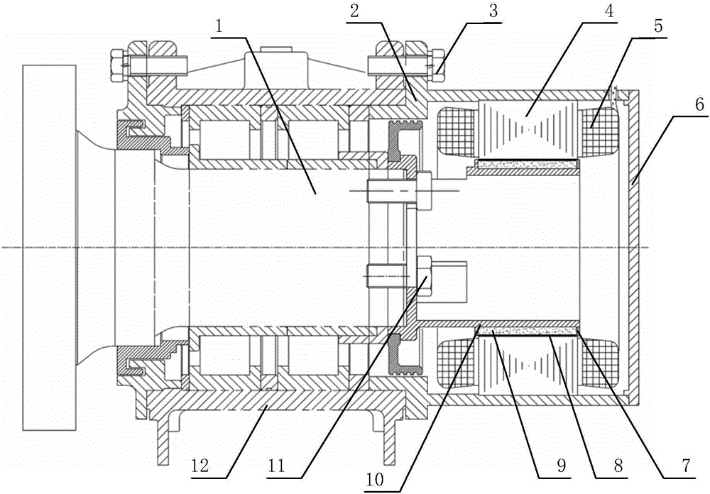 Locomotive axle end permanent magnet synchronous generator