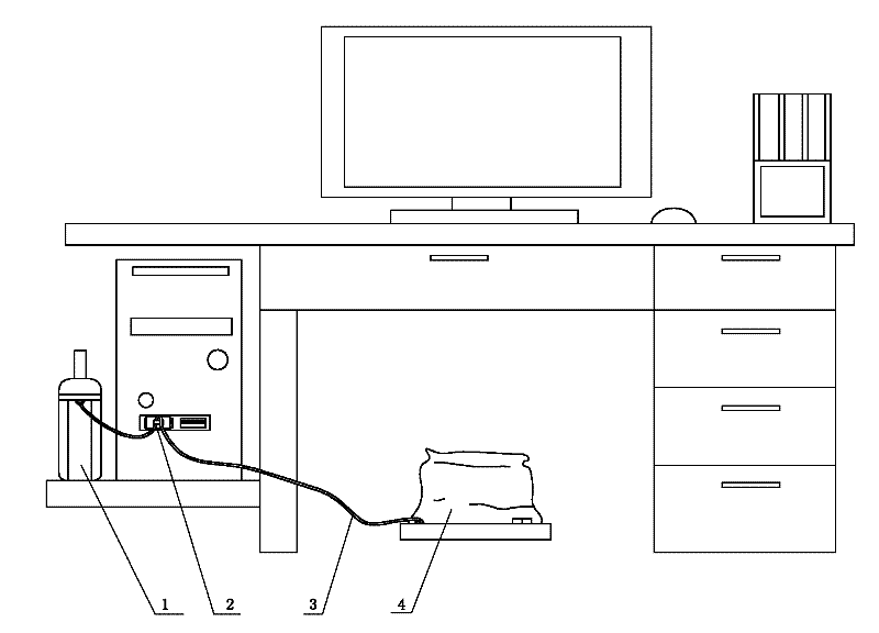 Safety protection device for electric appliance in office and using method thereof