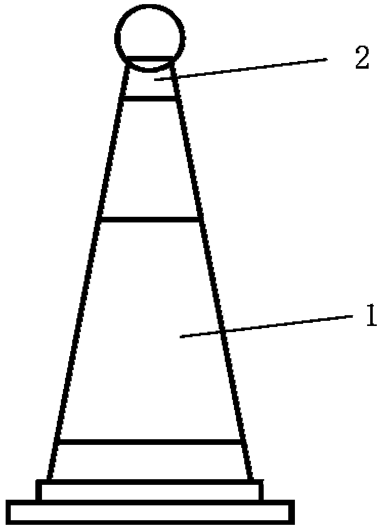 Control method of traffic road cones and traffic road cones for implementing same