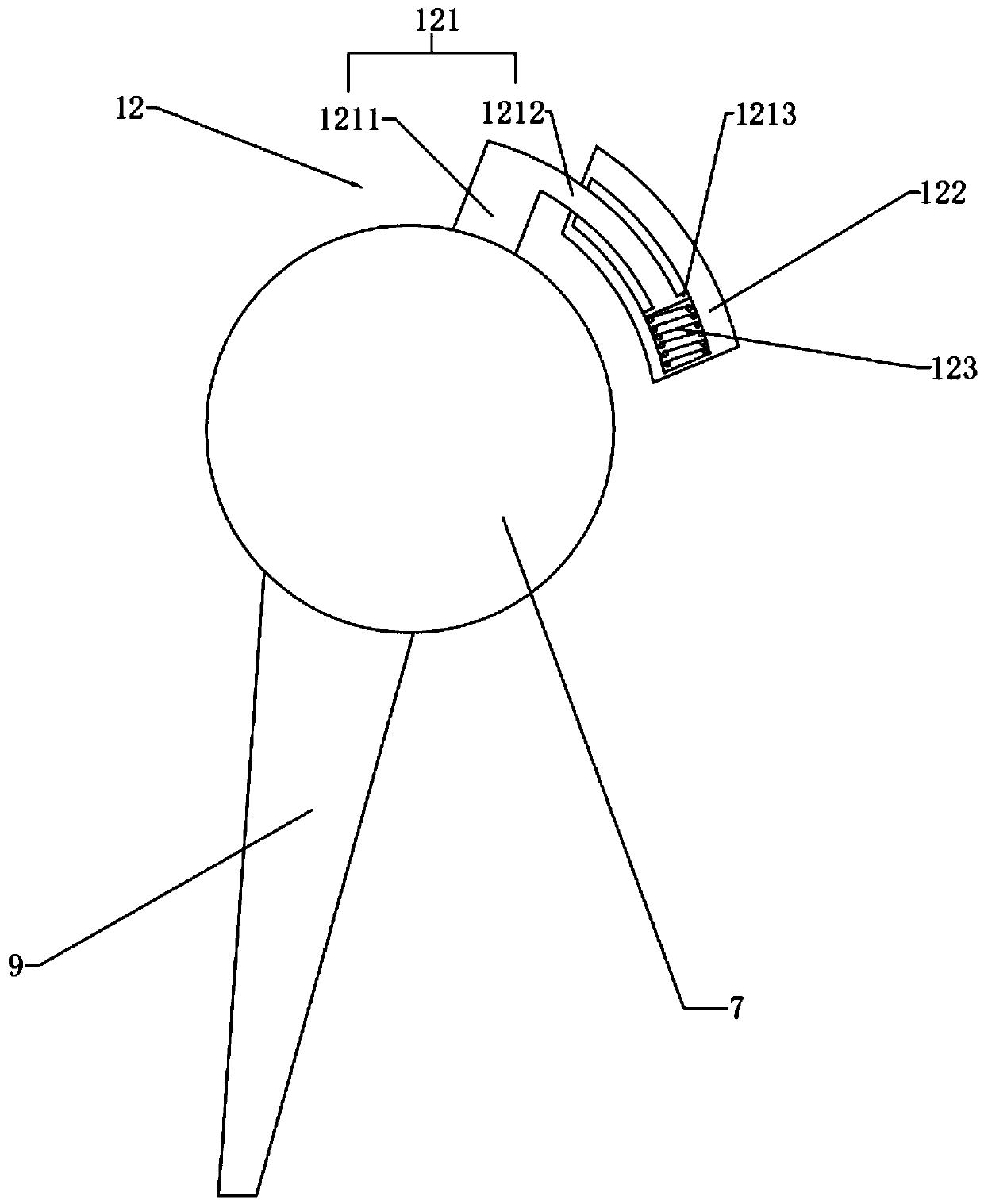 Biological treatment device and method for landfill leachate treatment