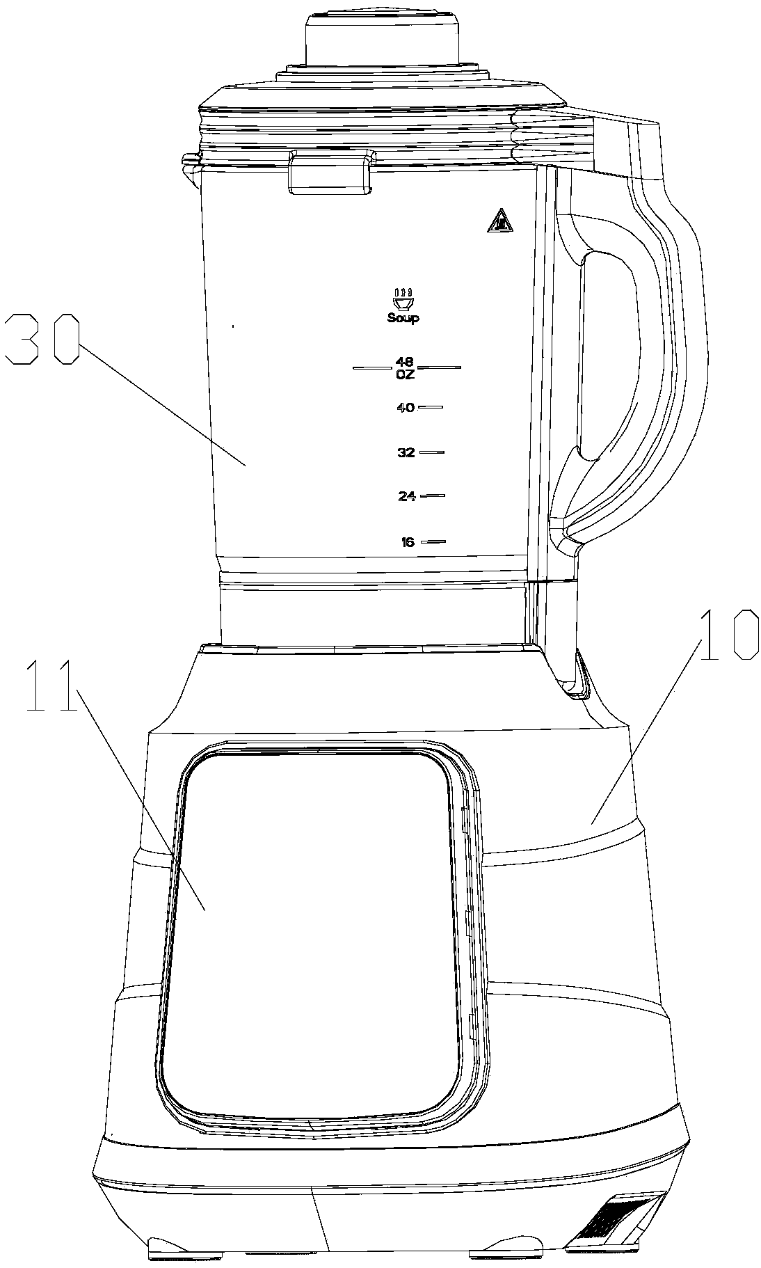 Food processer and interface display control method of food processer