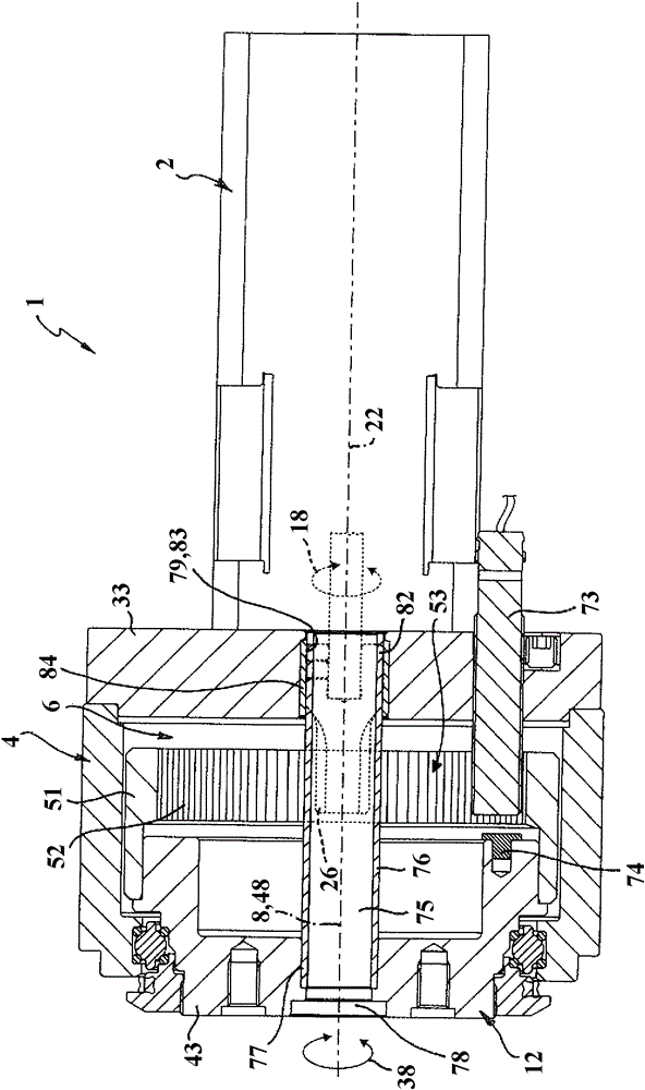 Electrically actuated rotary drive device