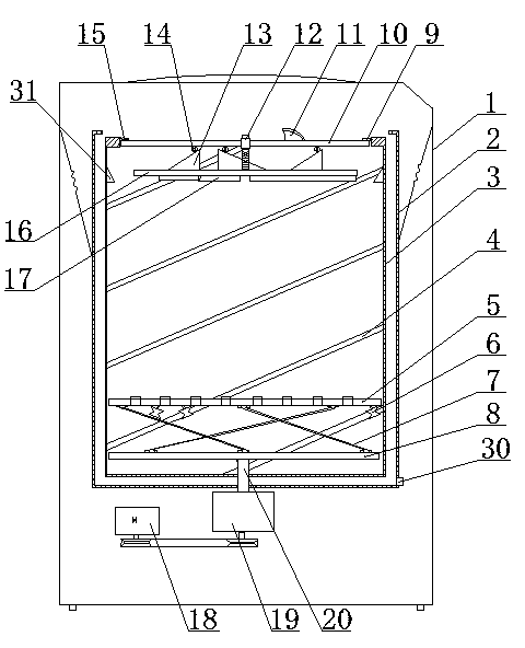 Twist compression type washing machine