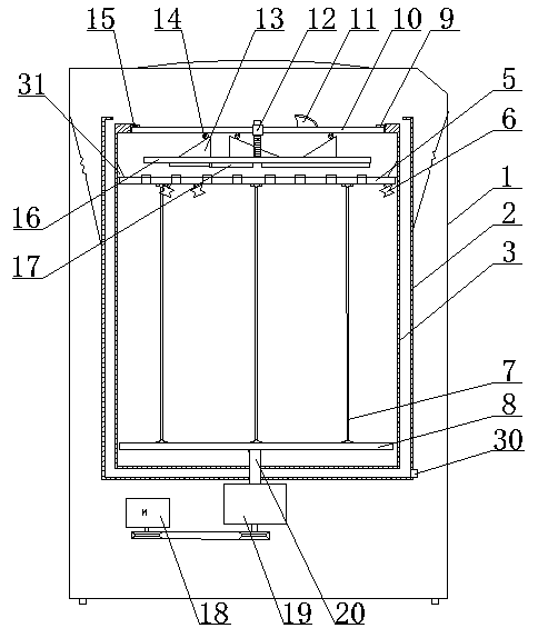 Twist compression type washing machine