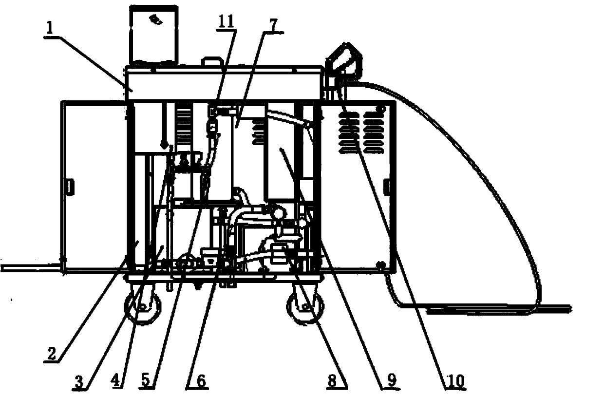 Liquid crystal film spaying machine and film spaying process