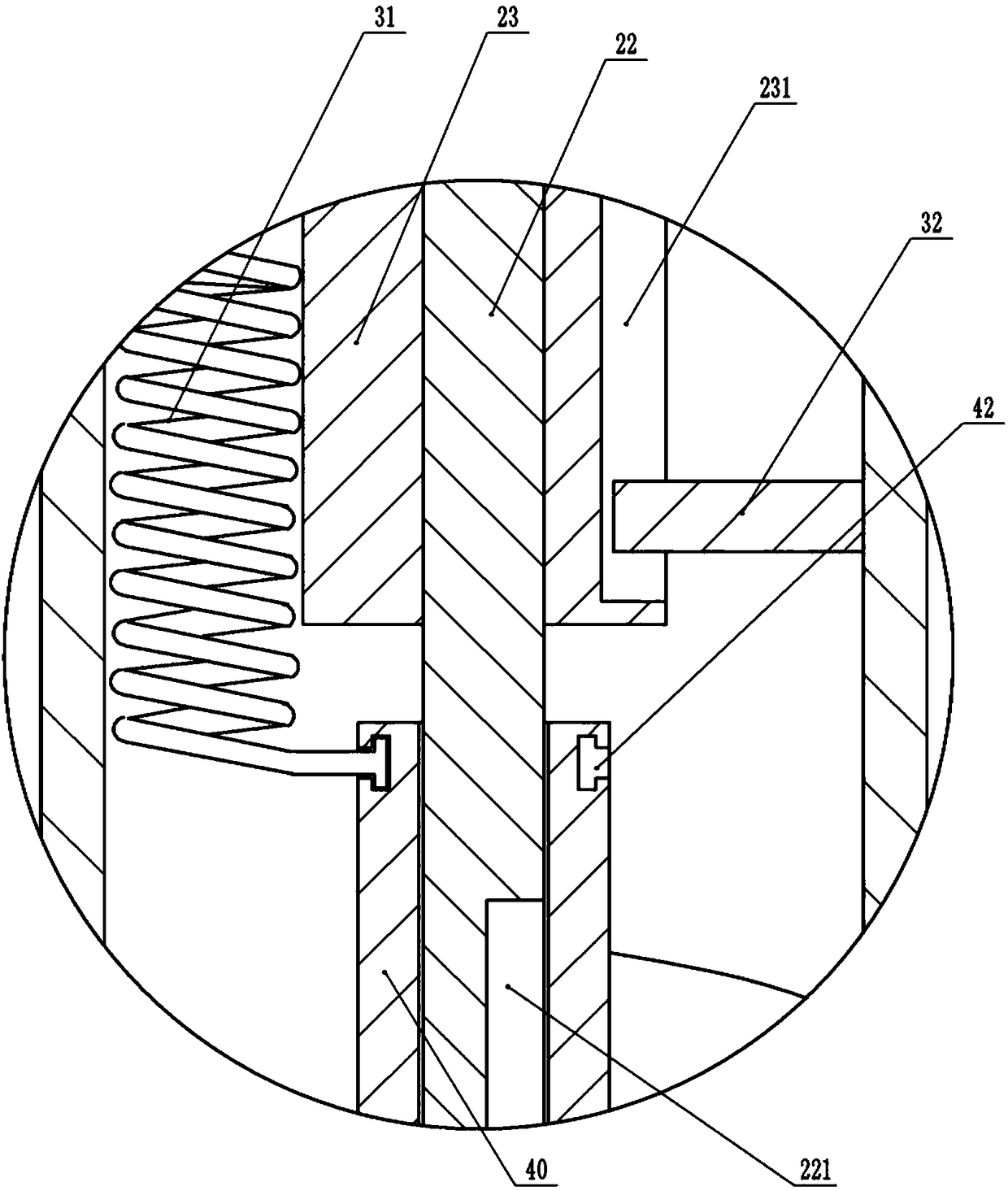 Pit digging machine for fruit tree planting