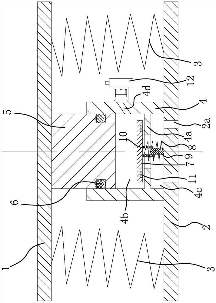 Spring structure for machine tools