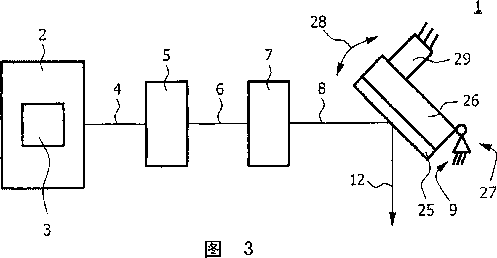 Radiation beam source device