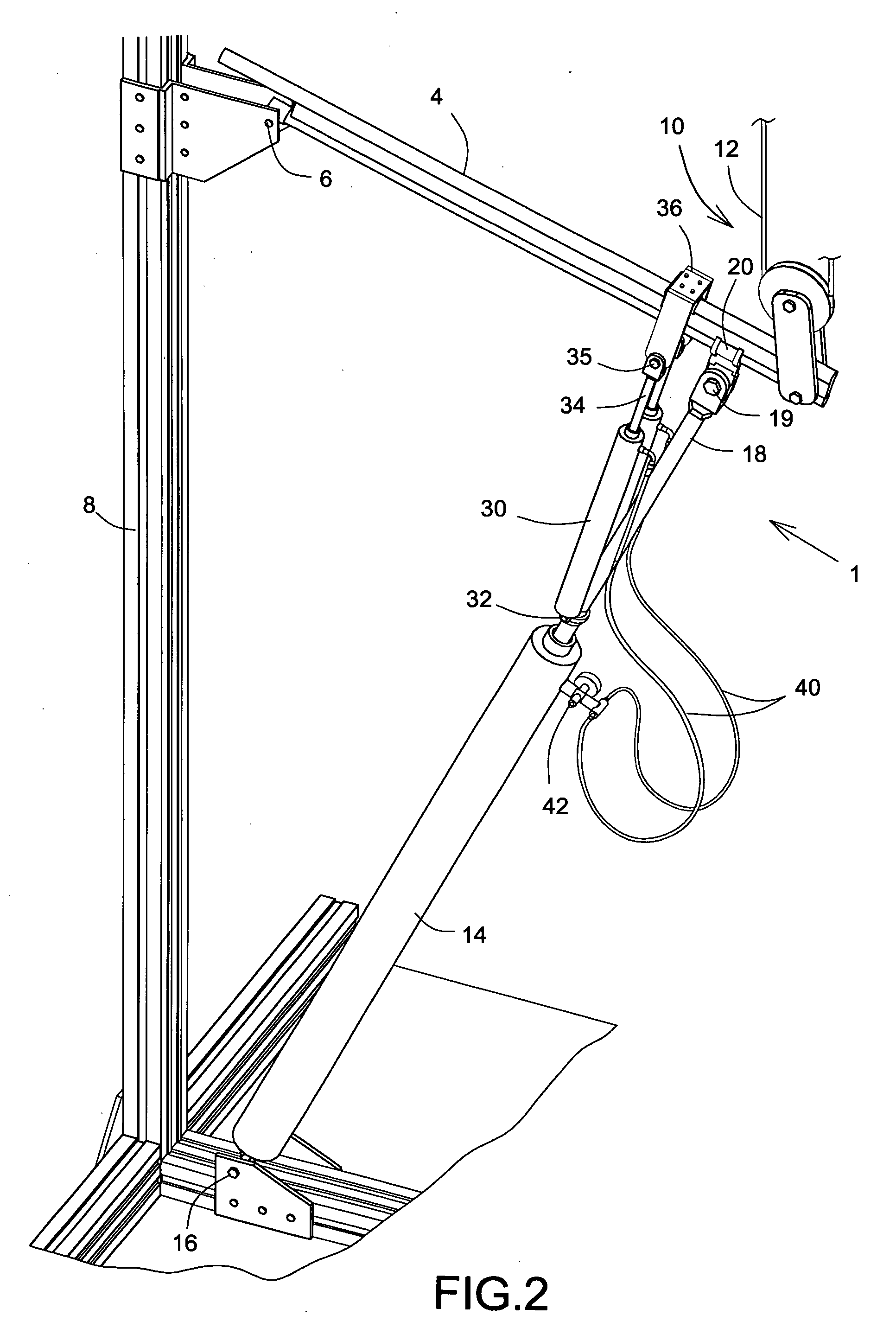 Weight lifting simulator apparatus