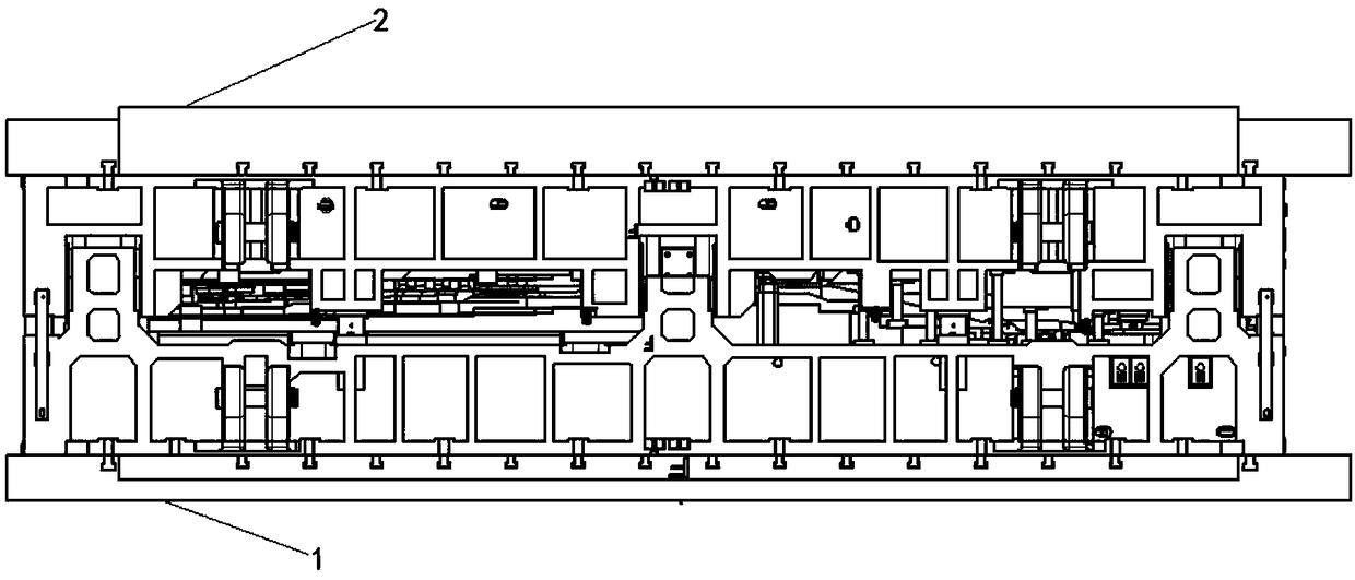 Die forming process for automobile frame longitudinal girders