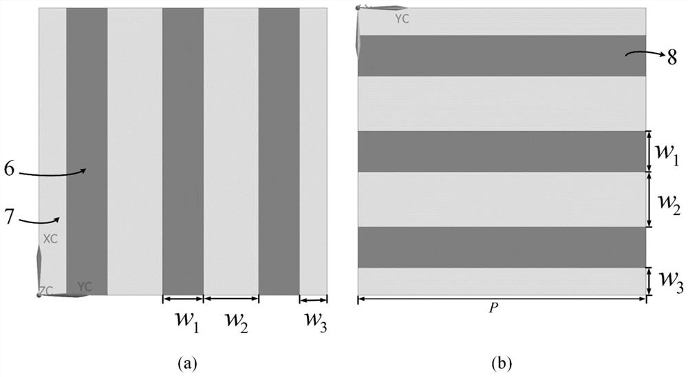 Transmission lens with phase and amplitude independently regulated and controlled and transmission array antenna