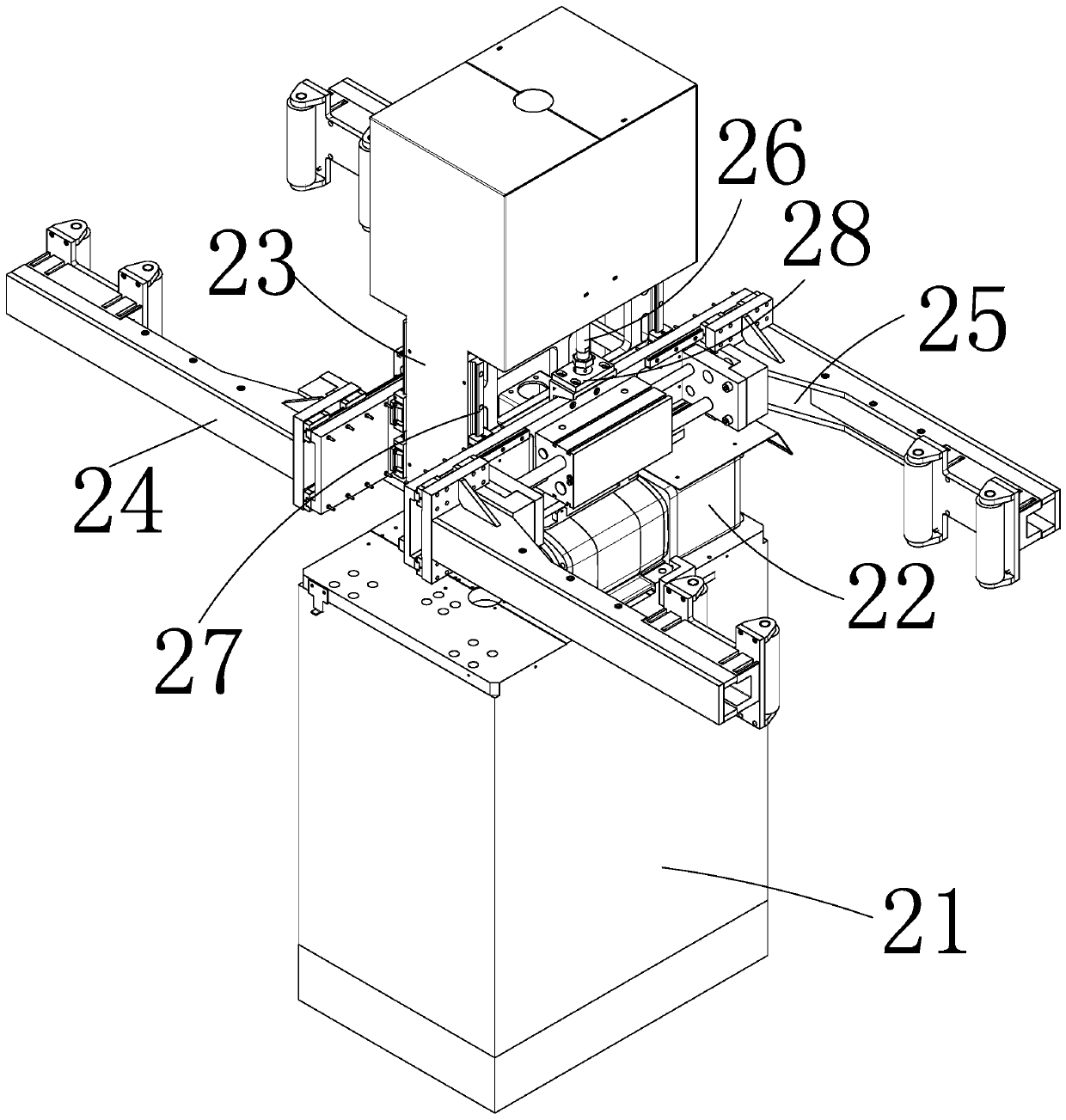 Intelligent processing system for aluminum alloy hub reshaping, base surface turning and valve hole punching