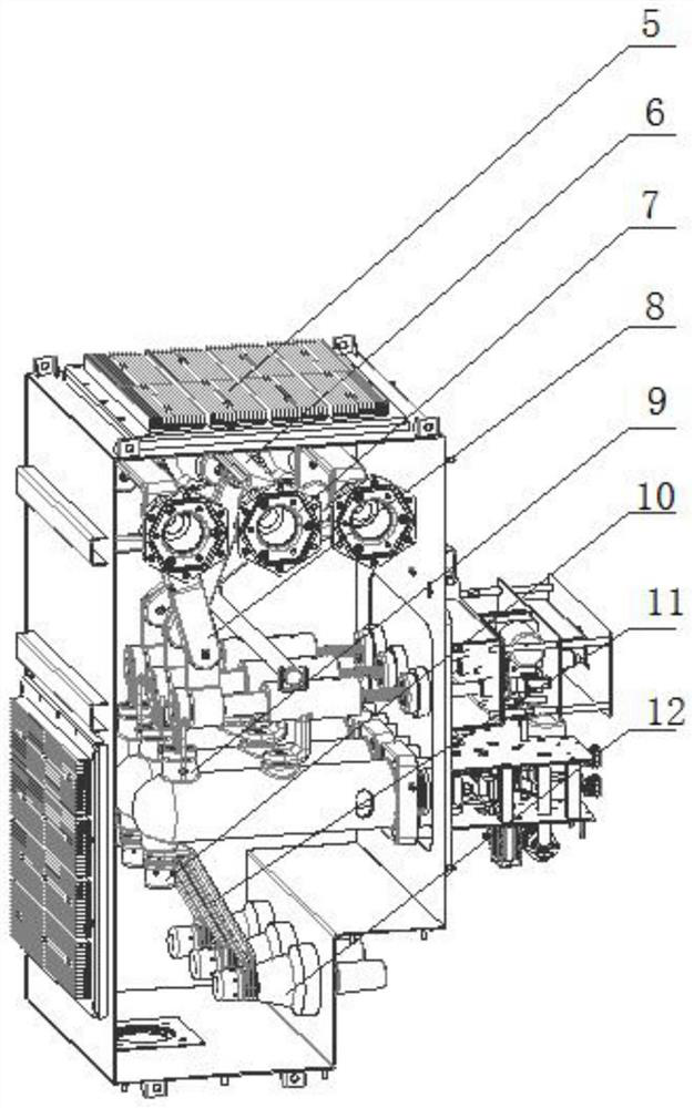 Novel inflatable switch cabinet