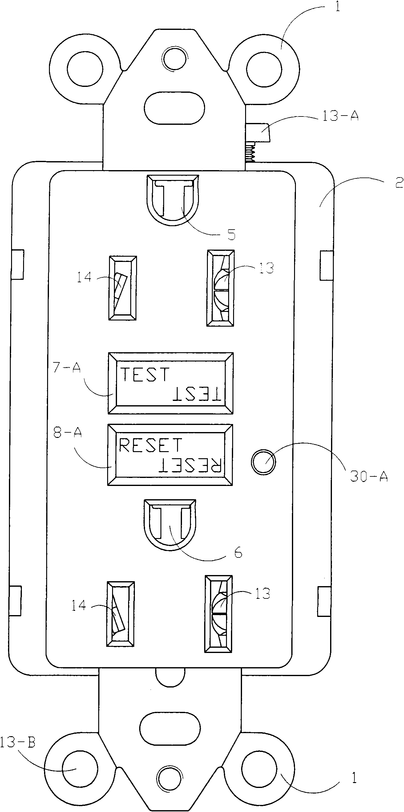 Novel earth leakage protection socket