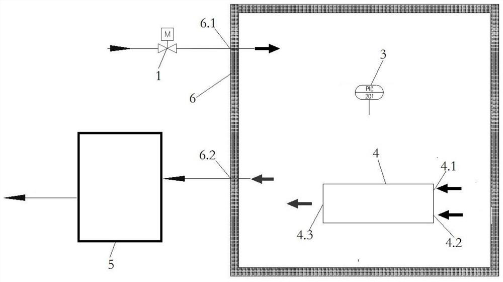 Hydrogen fuel cell test environment pressure simulation method and simulation system