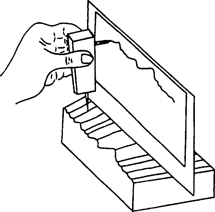 Determination of roughness coefficient of rock mass structural face