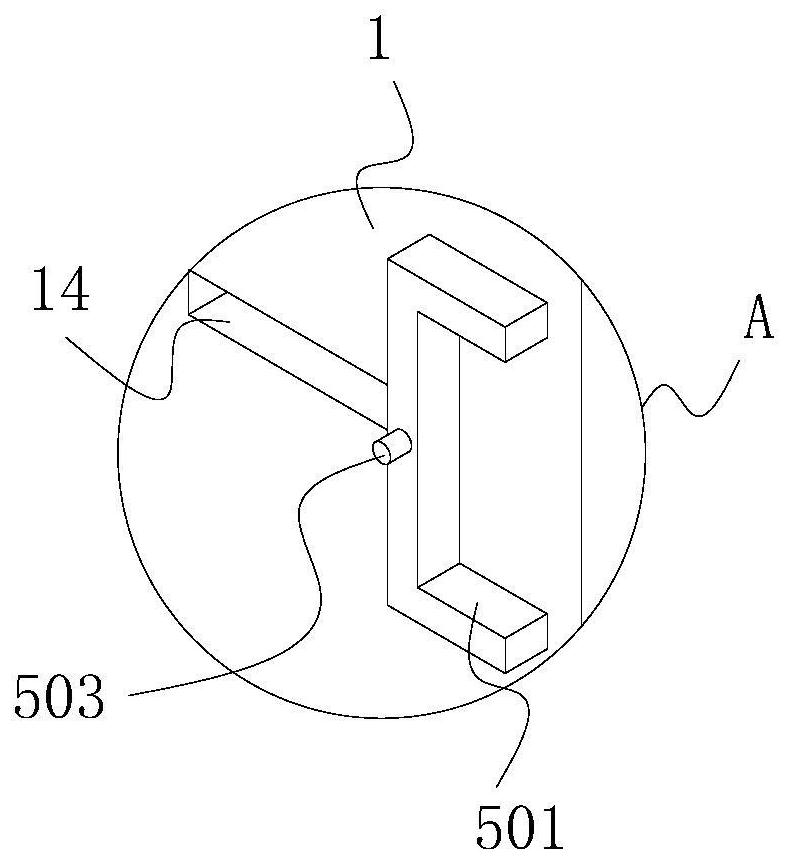 A fixed structure of a brake pad storage rack and a brake pad storage rack