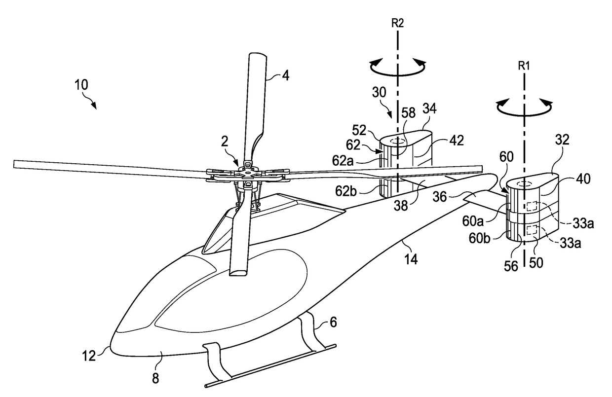 Aircraft tail with cross-flow fan systems