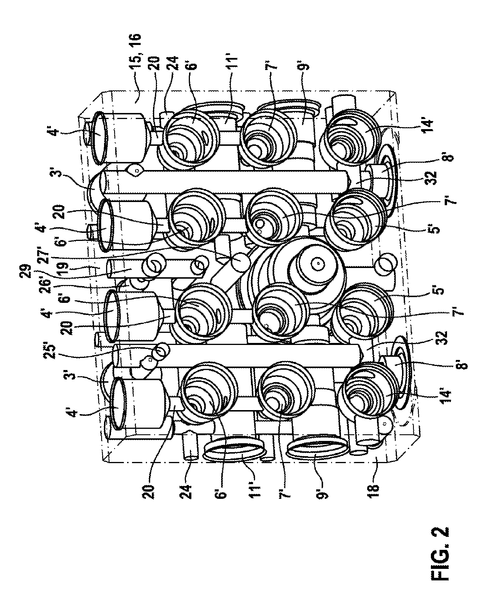 Hydraulic Block for a Hydraulic Assembly of a Slip-Regulated, Hydraulic Vehicle Brake System, and a Hydraulic Vehicle Brake System