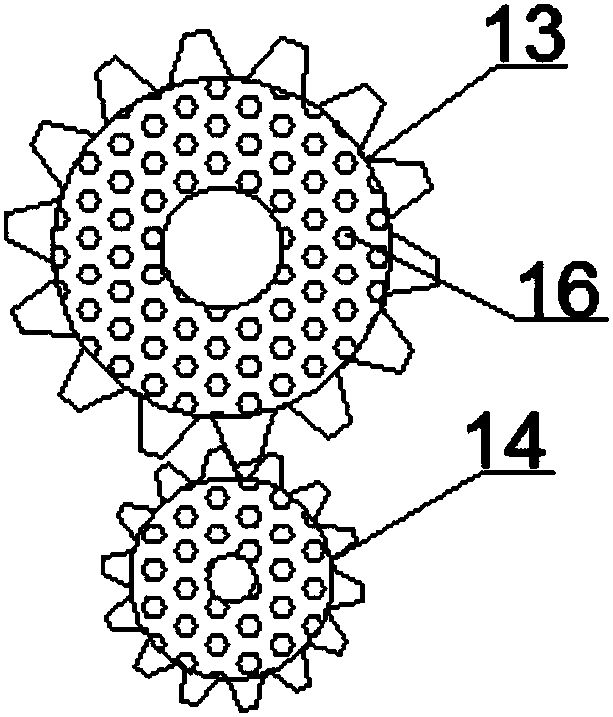 Horizontal type single-motor bidirectional-driving concrete mixing device