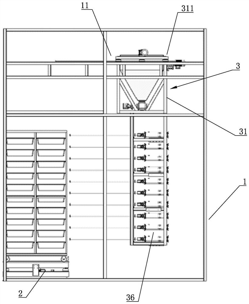 Hermetia illucens foodstuff feeding machine