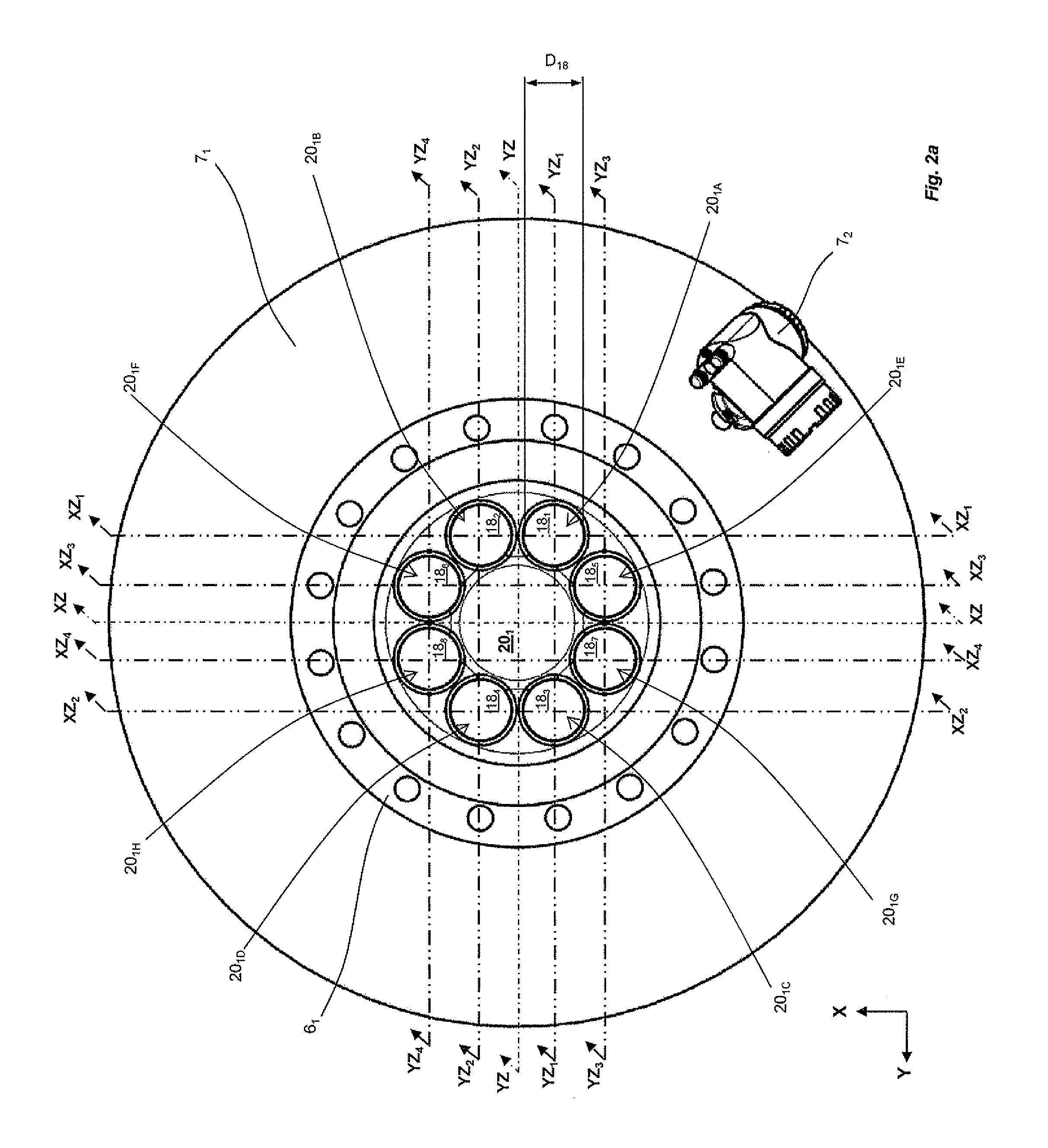 Measuring transducer of vibration type and measuring system