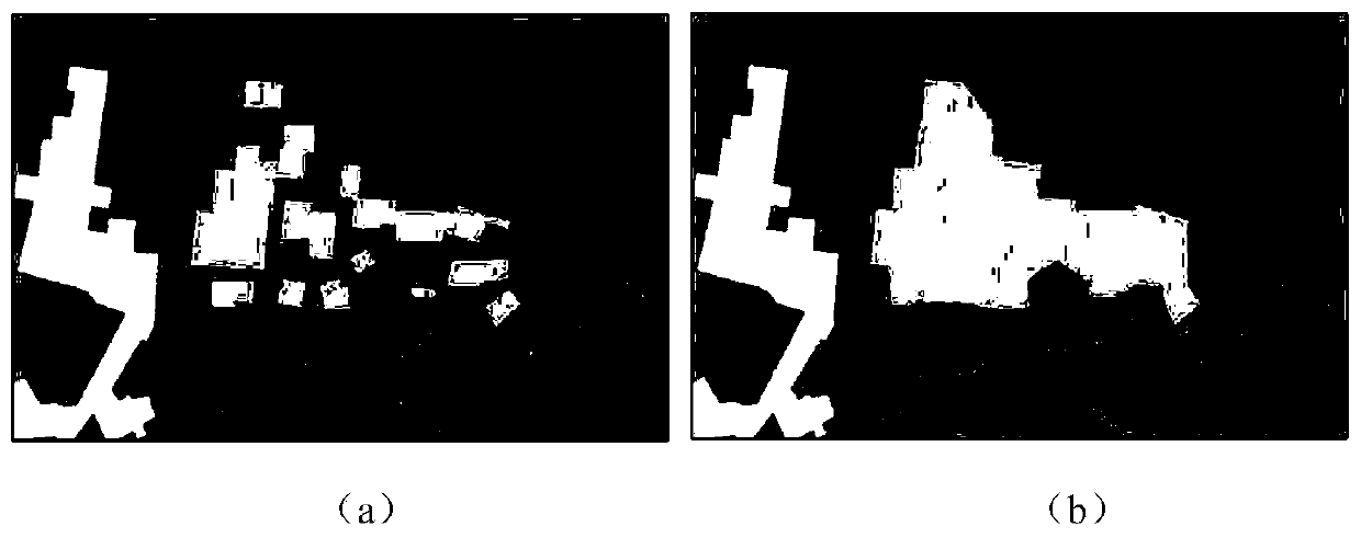 Pattern spot merging method for maintaining structured ground object contour characteristics