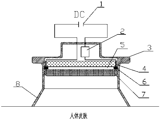 Smokeless graphene heating film moxibustion device