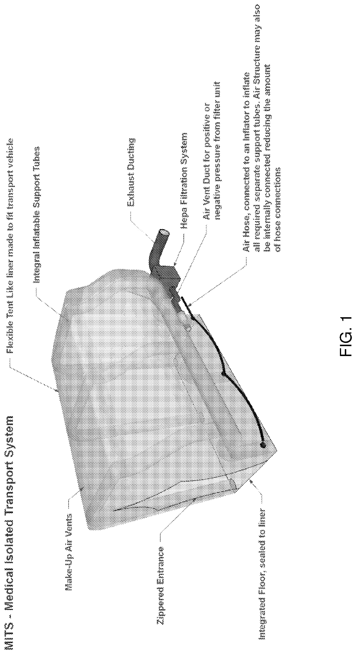 Medical isolation transport system - mits