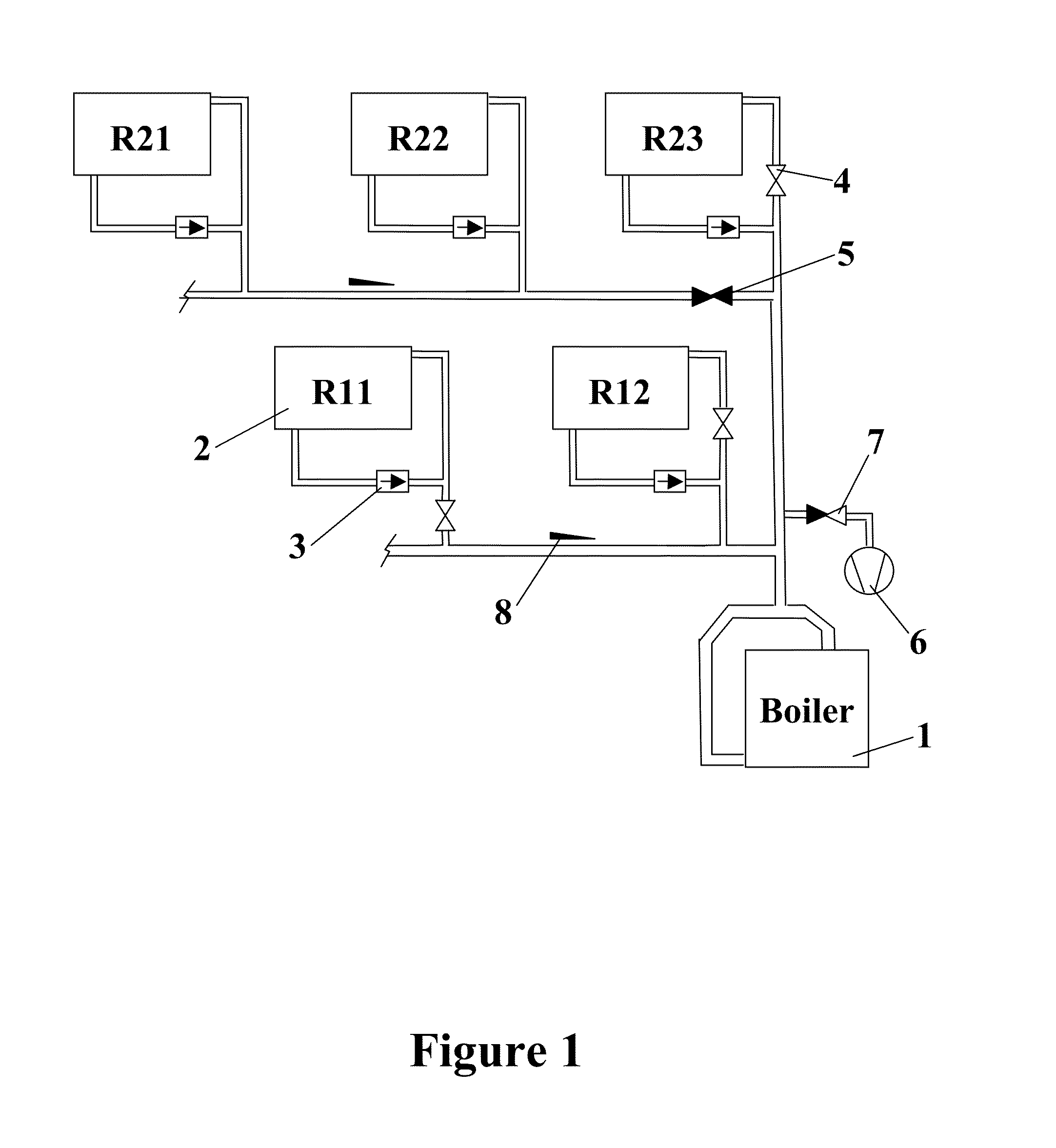 Vapor vacuum heating systems and integration with condensing vacuum boilers