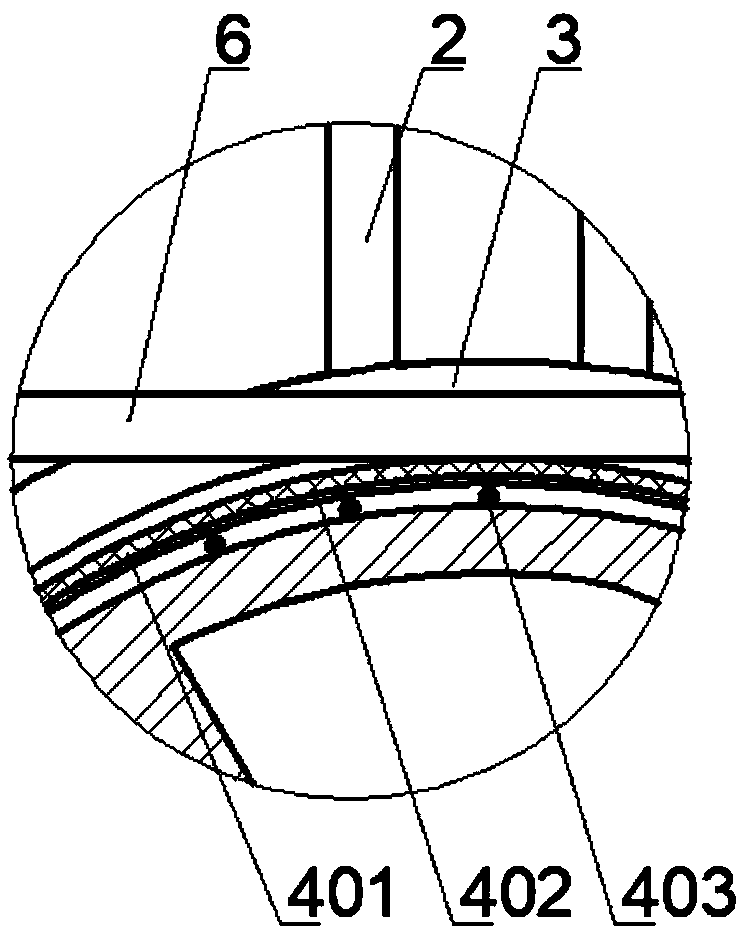 Pulley device for reducing friction of paying-off construction