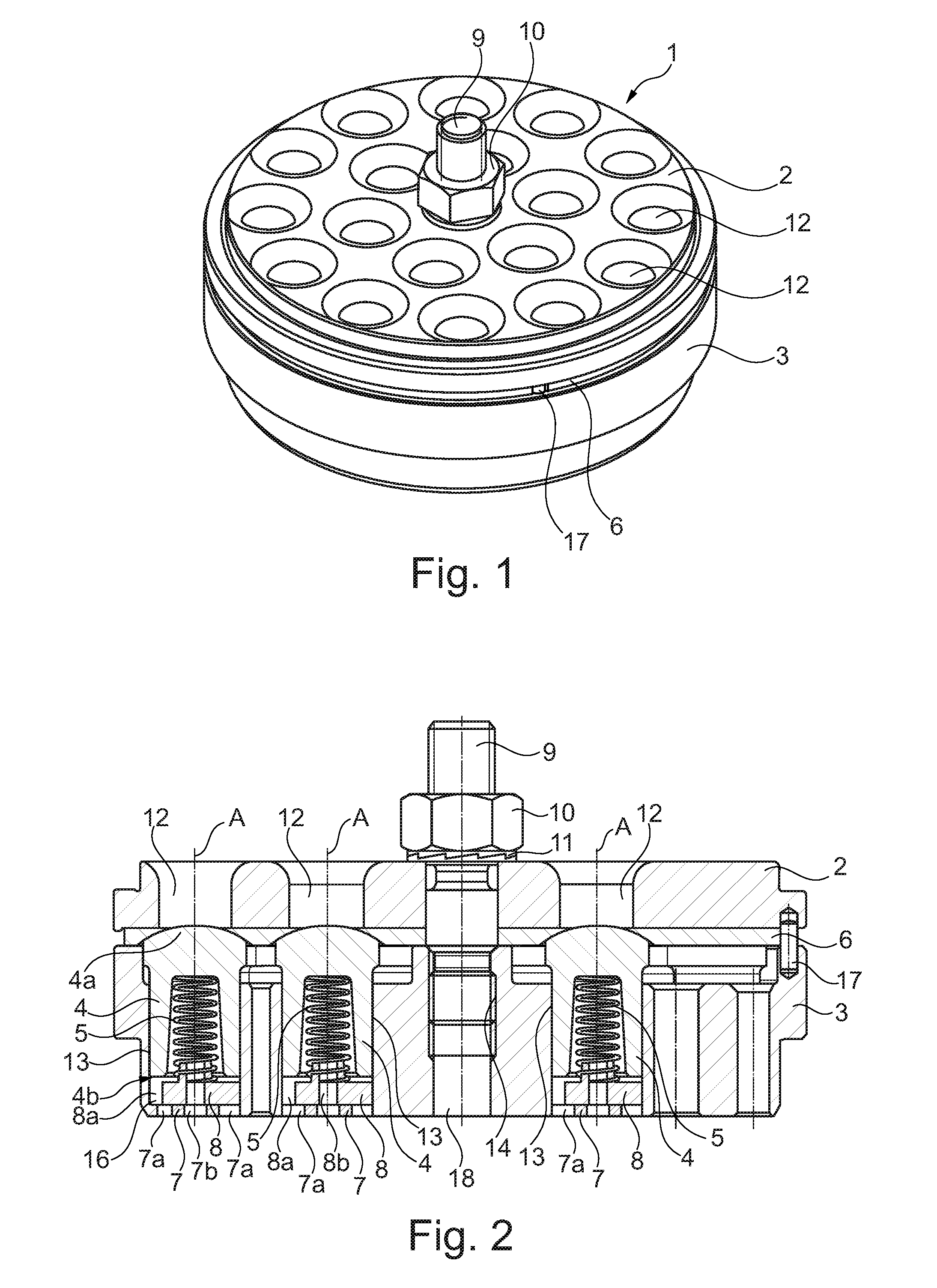 Poppet valve for a compressor