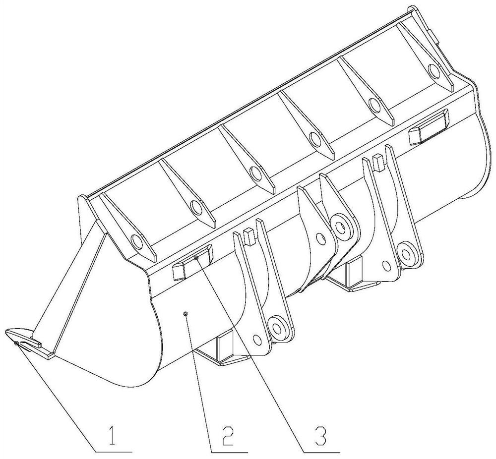 Loading machine visbreaking guiding type scraper pan