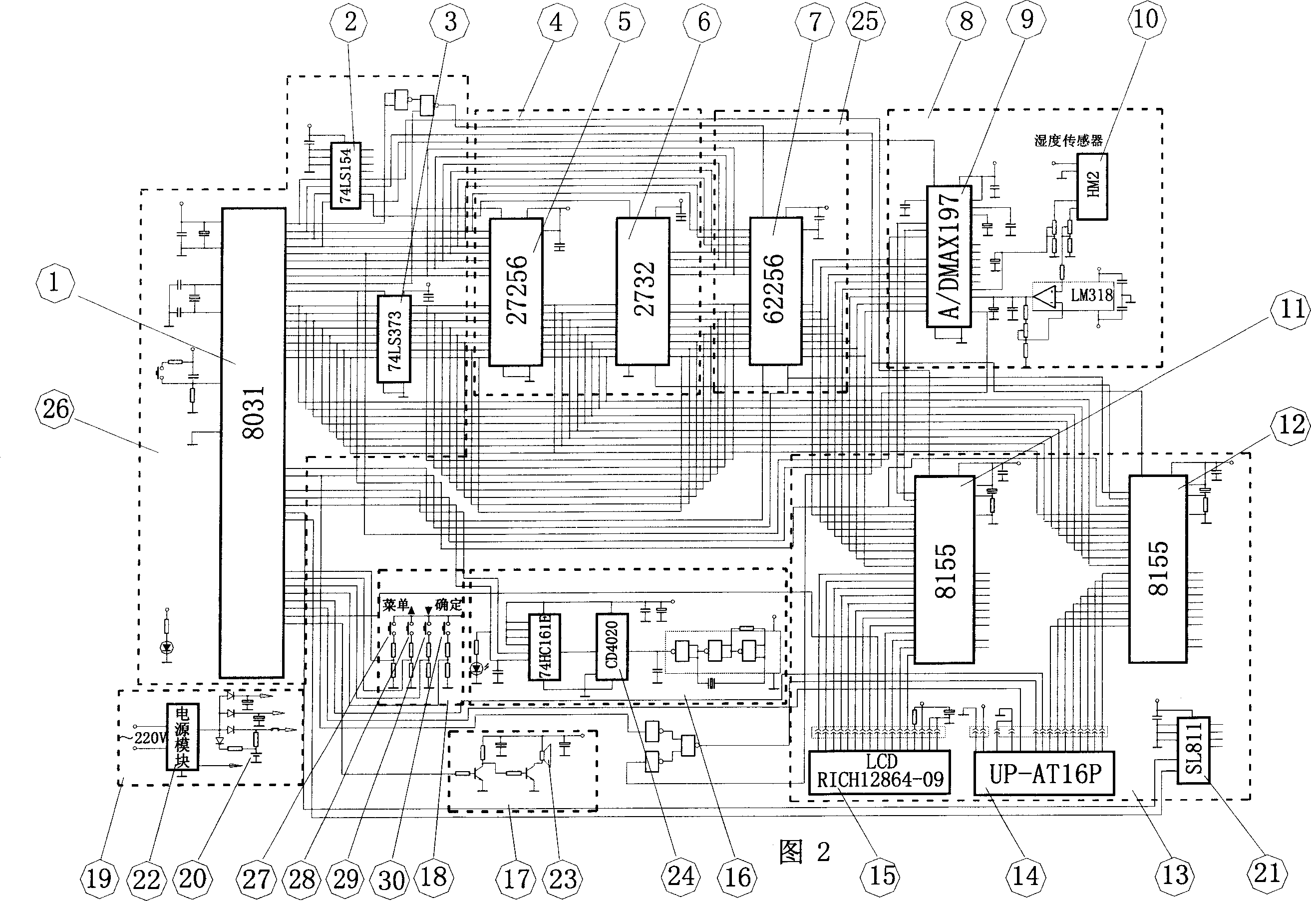 Temperature and humidity collecting recorder and making method and data management ananlysis method