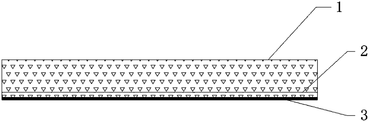 Ultra-thin asphalt wearing layer structure and construction method thereof