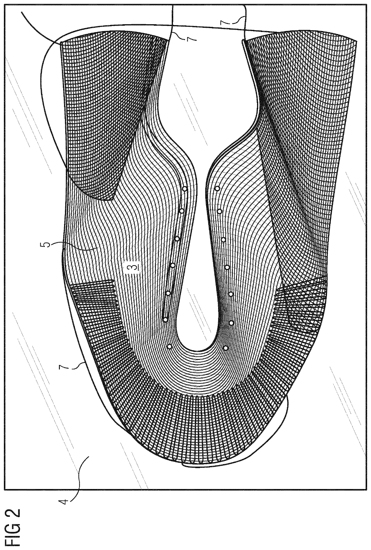 Shoe upper for sports shoes