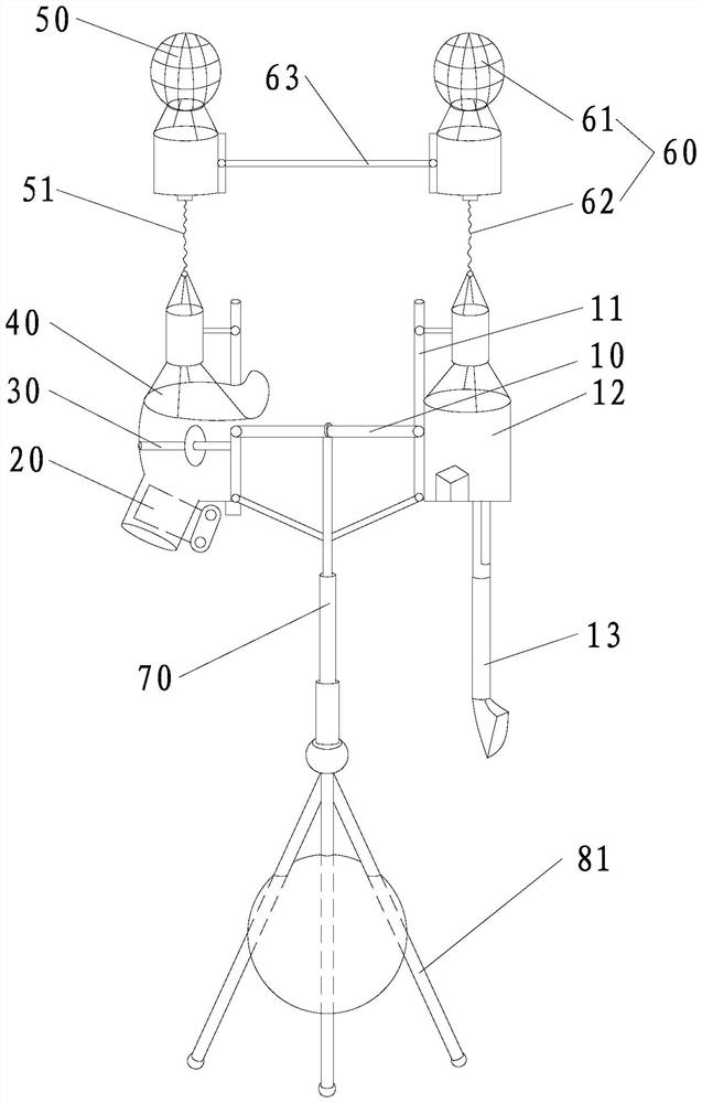 High-altitude projection fire extinguishing equipment